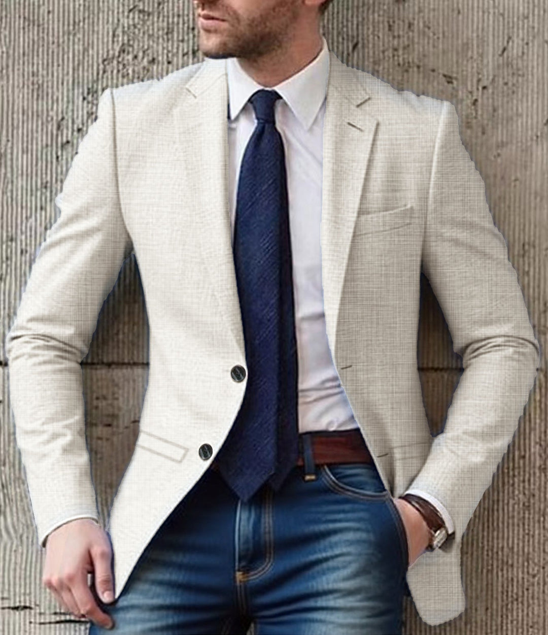 Men's elegant and structured blazer with fashionable details Mune Fashion