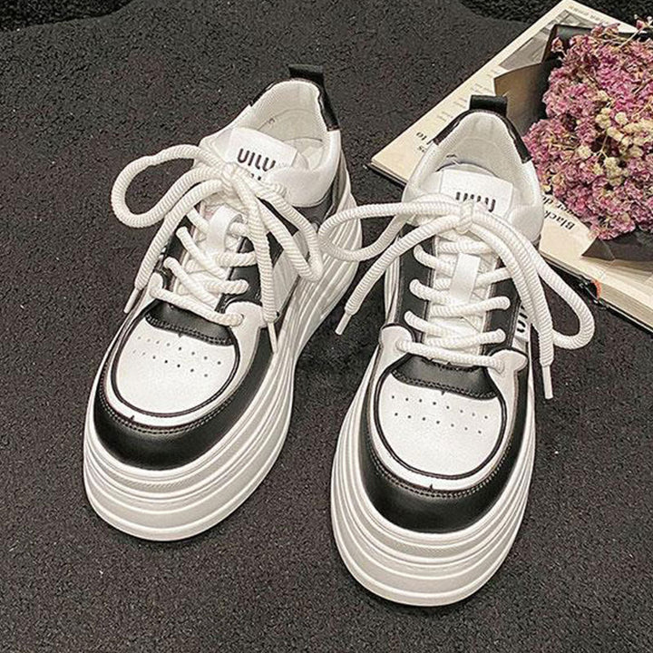 Women's Platform Sneakers with trendy two-tone design and reinforced cushioning Mune Fashion