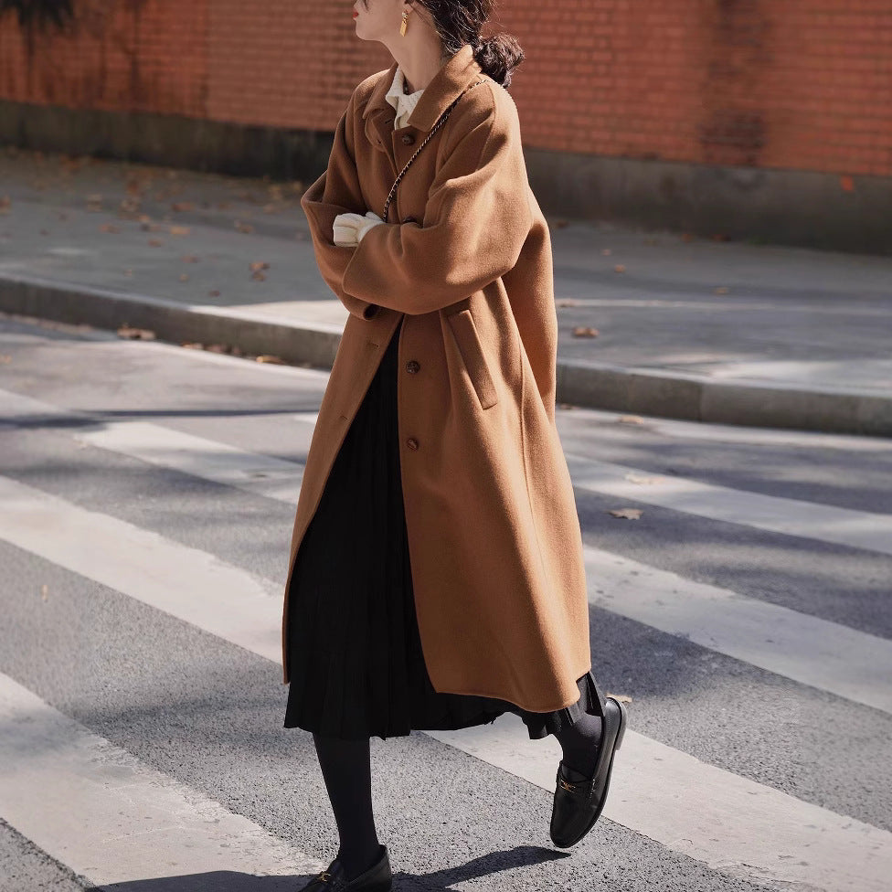 Women Fashionable Oversized Wool Jacket Mune Fashion