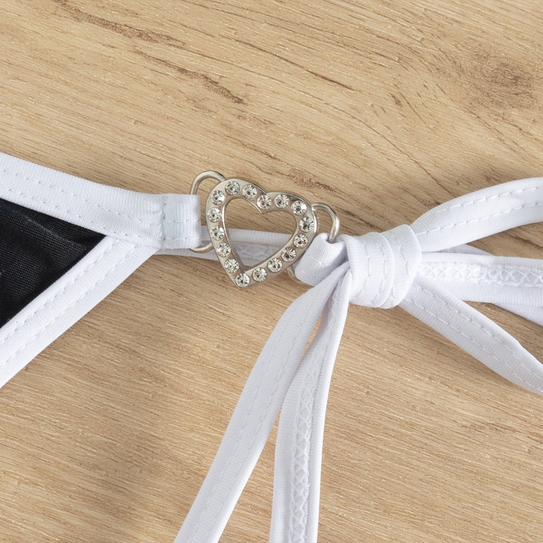 Ladies triangle bikini with charm detailing Mune Fashion