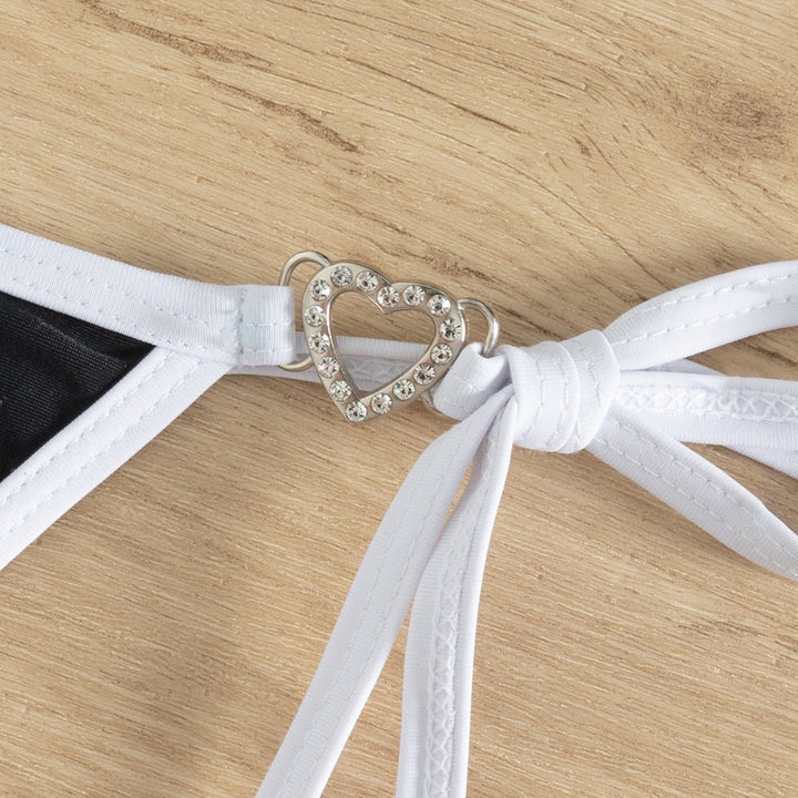 Ladies triangle bikini with charm detailing Mune Fashion