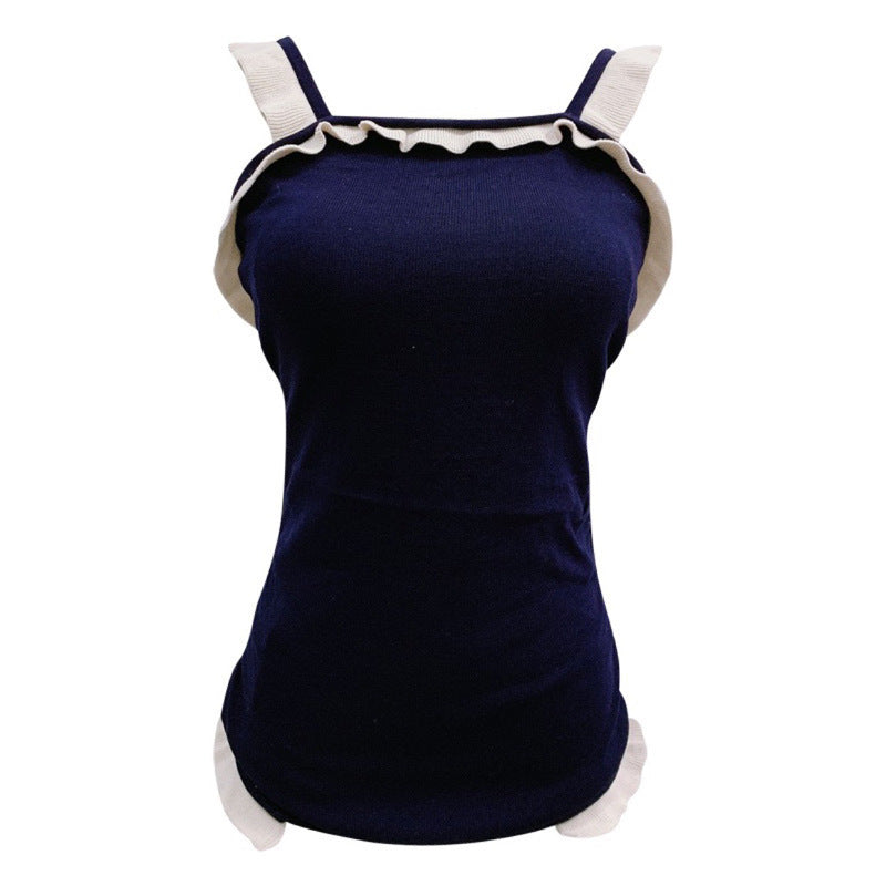 Women's Casual T-Shirt with Ruffle Details Mune Fashion