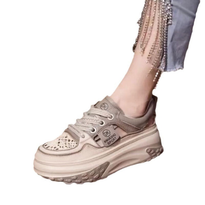 Women's High-Top Sneakers with Padded Sole and Breathable Construction Mune Fashion