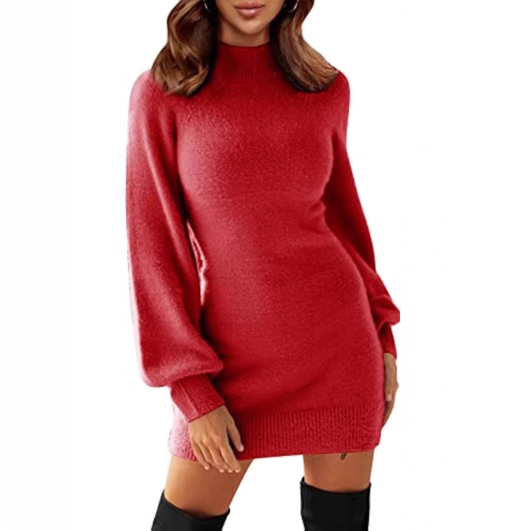Women Casual and Elegant Knit Dress Mune Fashion