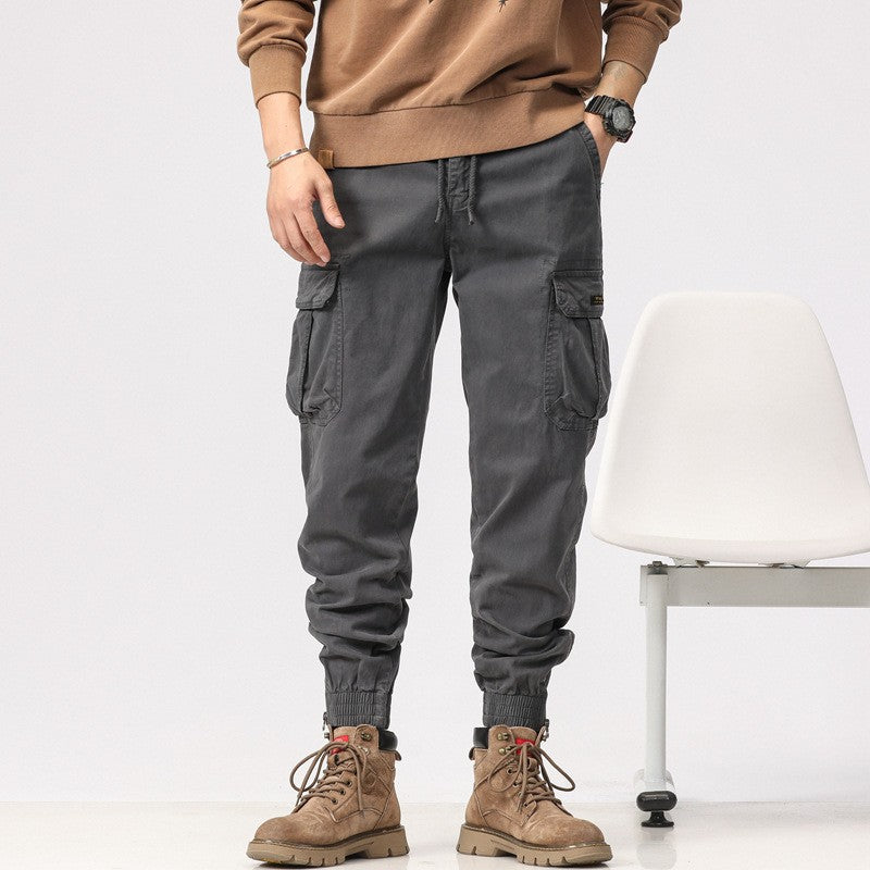 Men's Multifunctional Cargo Jogger Pants with Zip Leg Opening and Large Flap Pockets Mune Fashion