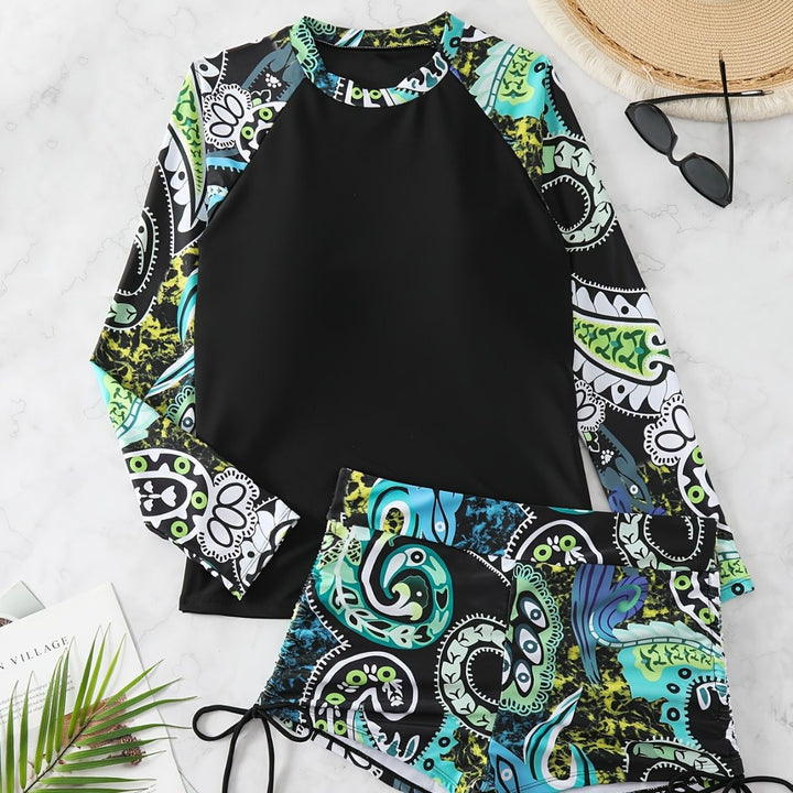Women’s rash guard with short swim shorts Mune Fashion