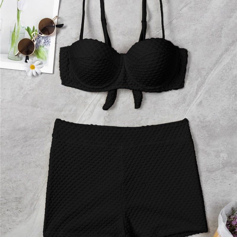 Women's High-Waisted Bikini Set with Padded Top Mune Fashion