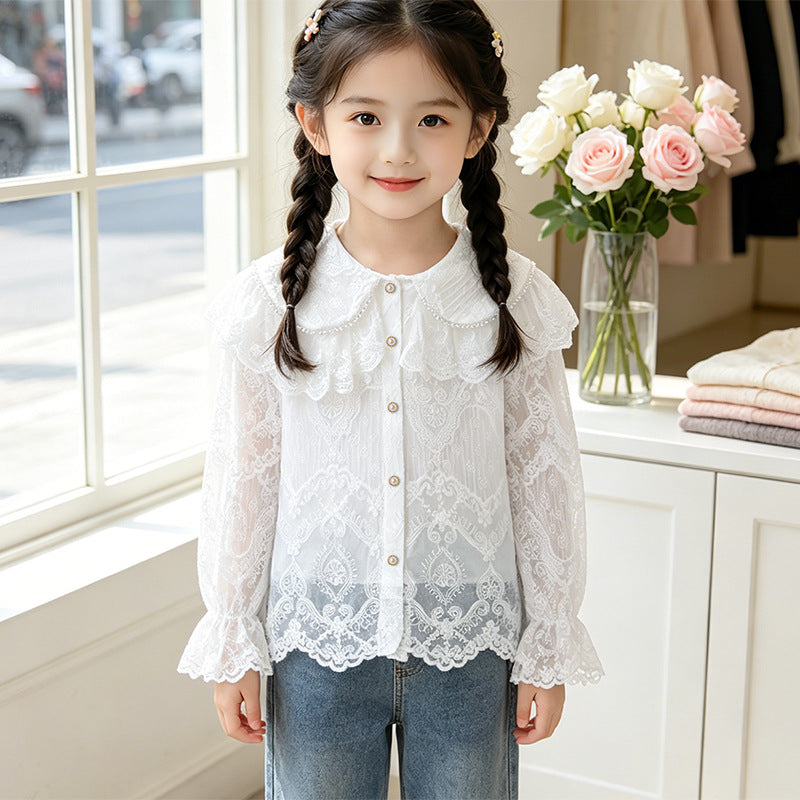 Ladies elegant lace blouse Mune Fashion