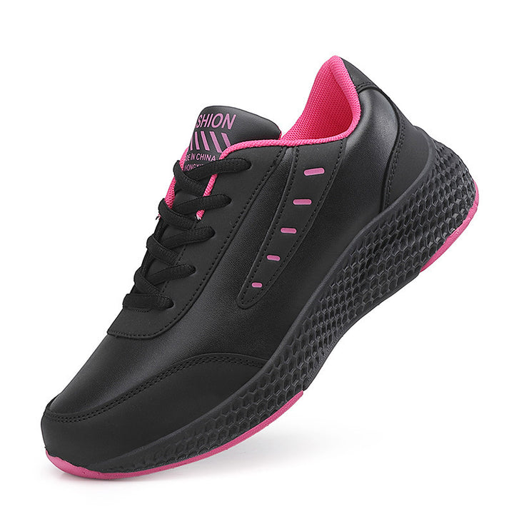Ladies nan elegant platform sneaker made of synthetic leather with honeycomb structured cushioning sole and ergonomic comfort insole Mune Fashion