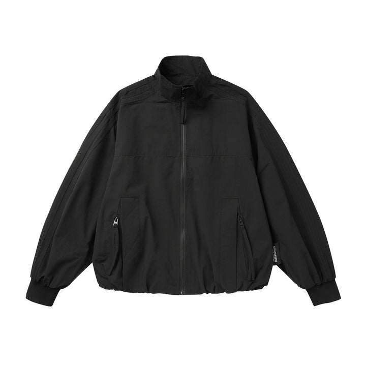 Unisex Light Windbreaker Jacket with High Stand-up Collar and Functional Pockets Mune Fashion