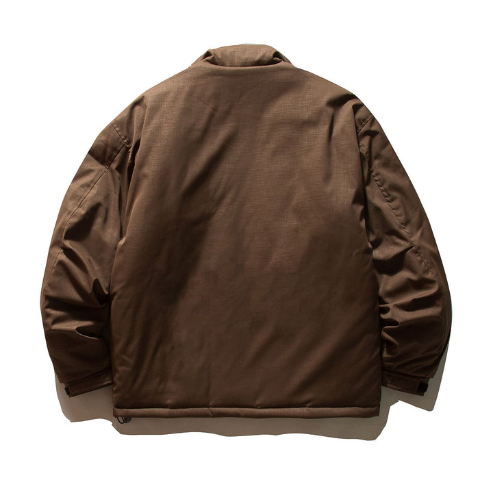 Unisex Boxy-filled Puffer jacket with high stand-up collar and utility pockets Mune Fashion