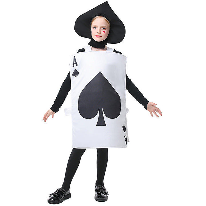 Men's playing cards costume with detailed design and shoulder straps Mune Fashion