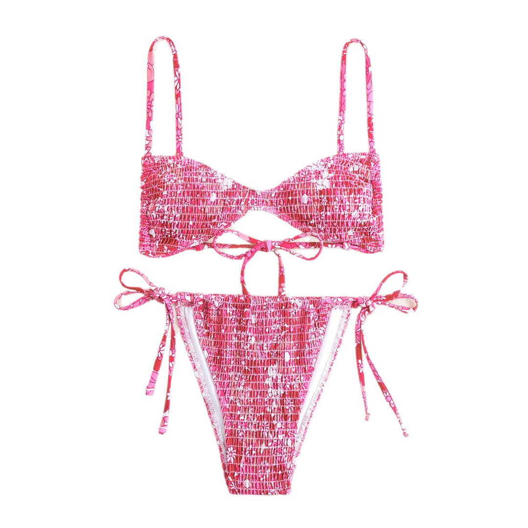 Ladies Refined Bikini Set with Floral Pattern Mune Fashion