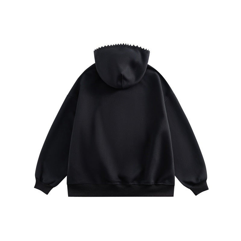 Unisex Wide Cut Hoodie with Patchwork Application and Kangaroo Pocket Mune Fashion