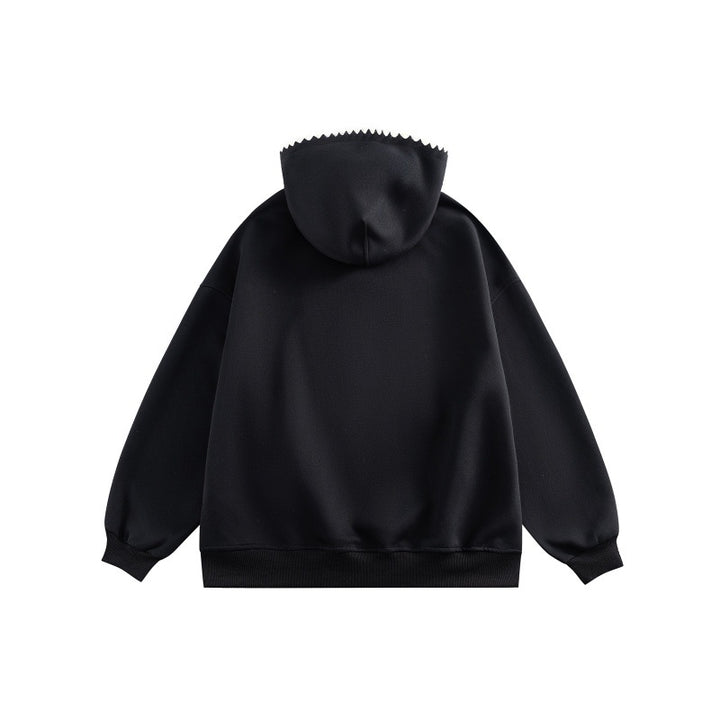 Unisex Wide Cut Hoodie with Patchwork Application and Kangaroo Pocket Mune Fashion