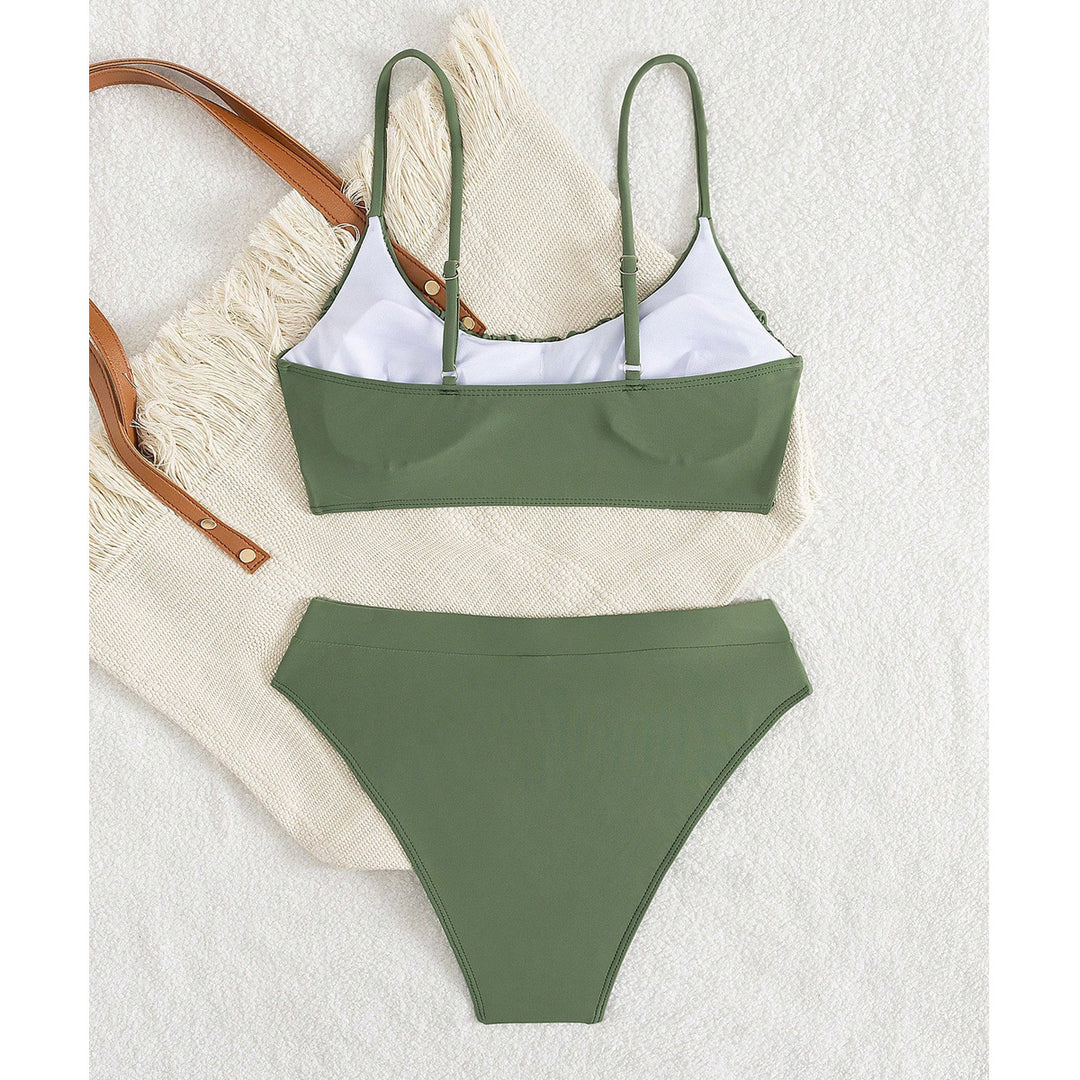 Ladies Push-Up Bikini with ruched top and high waistband Mune Fashion