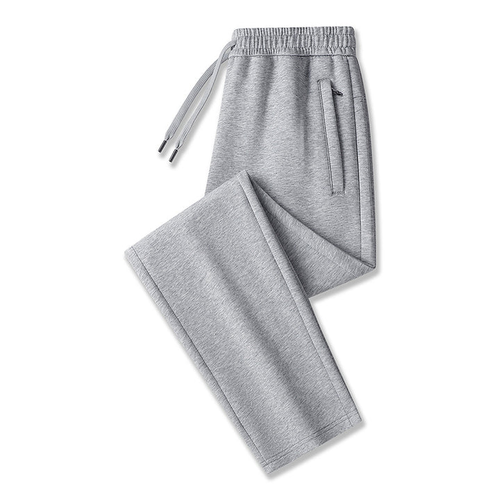 Men's Tech Jogging Pants with Elastic Waistband, Zipper Pockets & Cuffs Mune Fashion