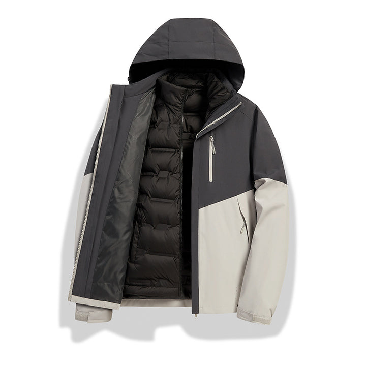 Men's Convertible Winter Jacket with Removable Quilted Lining Mune Fashion
