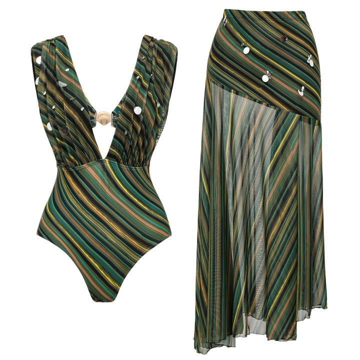 Women's Swimsuit and Beach Skirt Set Mune Fashion
