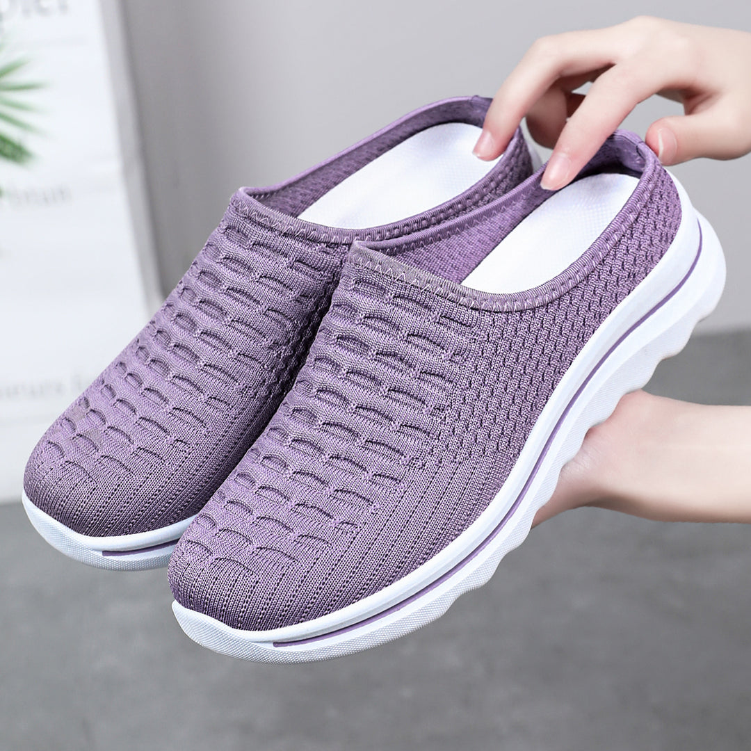 Women's seamless comfort slip-ons with knitted upper material and cushioned profile sole Mune Fashion