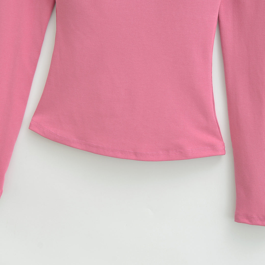 Women Fitted Off-Shoulder Long Sleeve made of Stretch Jersey Mune Fashion