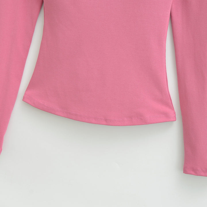 Women Fitted Off-Shoulder Long Sleeve made of Stretch Jersey Mune Fashion