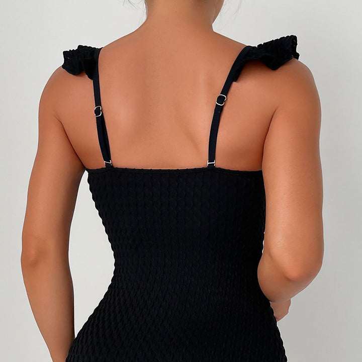 Ladies airy swimsuit with elaborately ruffled details Mune Fashion