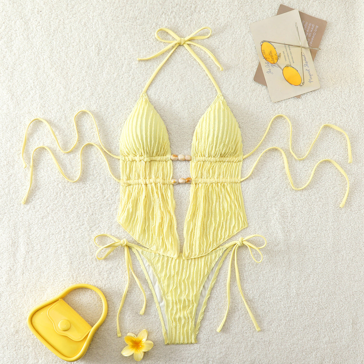 Women One-Piece Swimsuit with Sophisticated Ruffle Design Mune Fashion