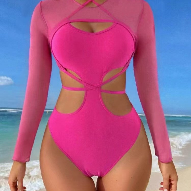 Women's bikini set with transparent top and innovative cut Mune Fashion