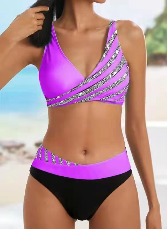 Women Sporty Bikini with fashionable wrap top Mune Fashion