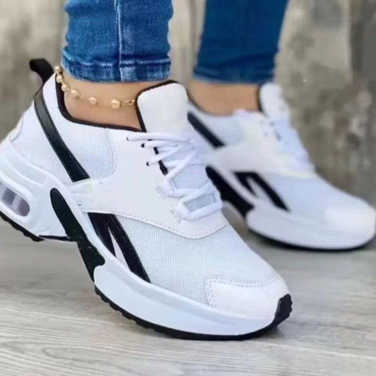 Women's Fashion Platform Sneakers with Air Chamber and Knit Mesh Mune Fashion