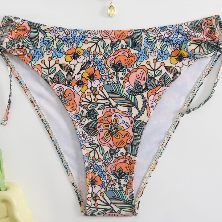 Women Floral Design Bikini Mune Fashion