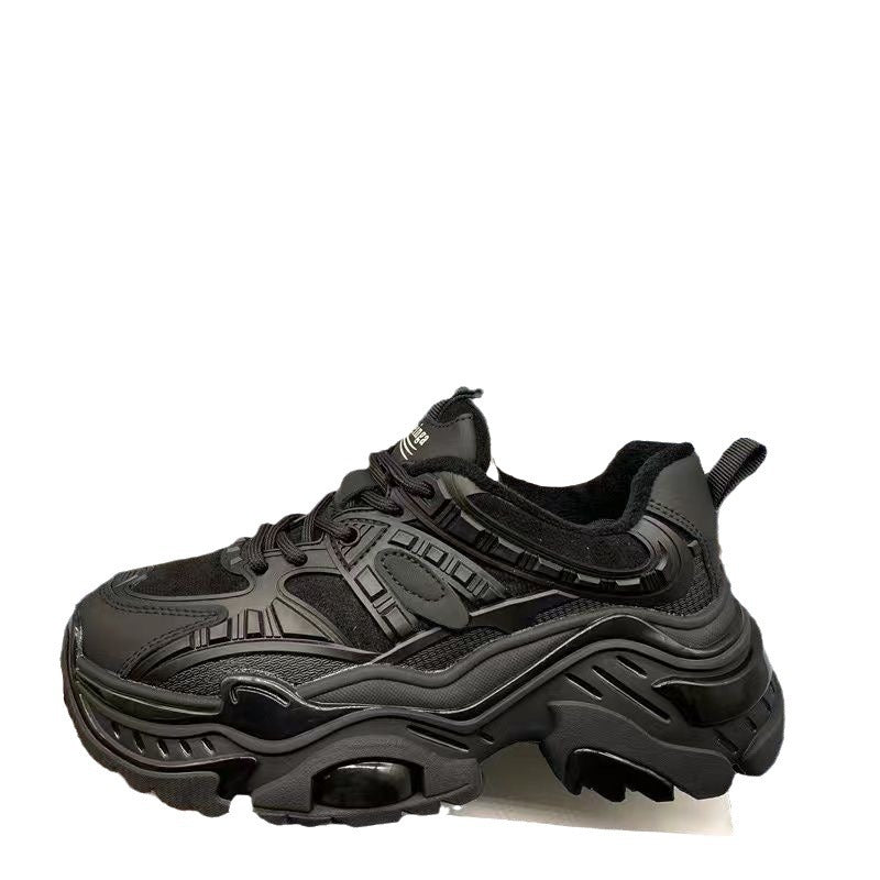 Women's Sporty Chunky Sneakers with Cushioned Insole and Breathable Upper Material Mune Fashion