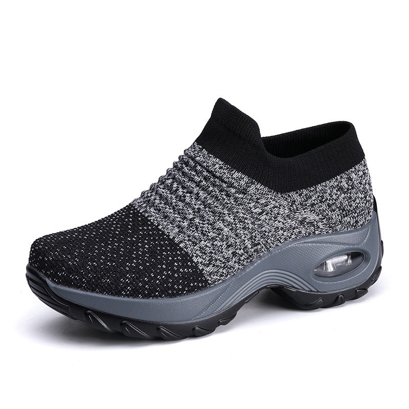 Women's knitted slip-on sports sneaker with air-cushioned midsole Mune Fashion