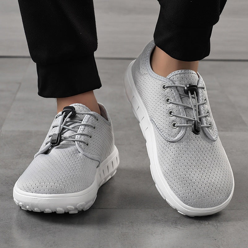 Women Lightweight Leisure Sneakers with Quick Lace Cord, Perforated Mesh & Shock-Absorbing Outsole Mune Fashion