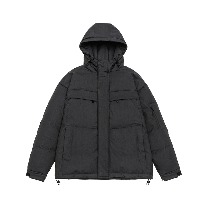 Men's Padded Winter Parka with Hood and Multi-Pockets Mune Fashion