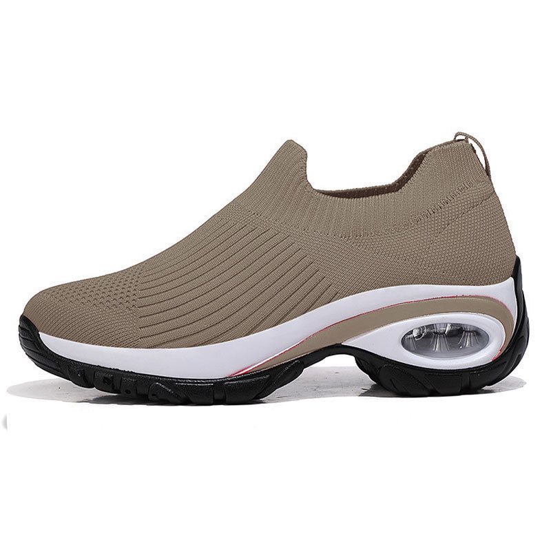 Women's Knit Sneaker Socks with Air Cushion Wedge Sole Mune Fashion