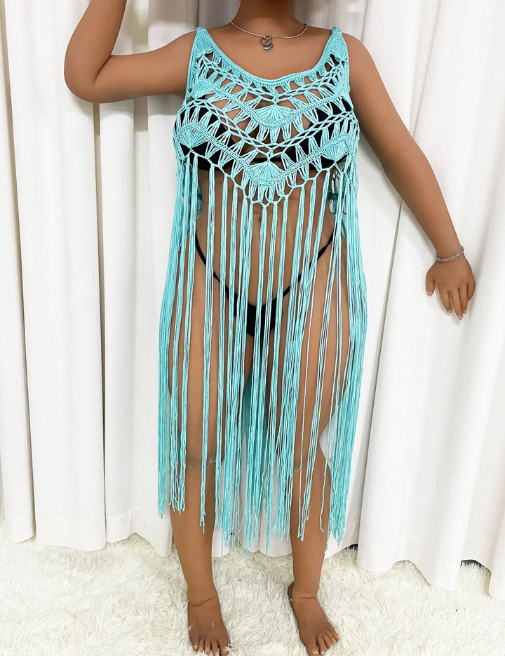 Women's Fringe Beach Poncho Mune Fashion