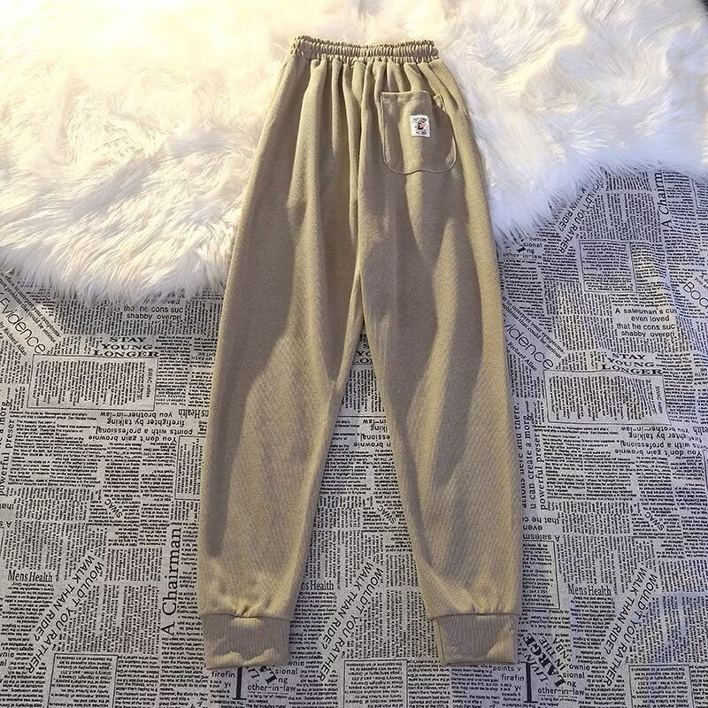 Women's Comfortable Leisure Pants with Elastic Waistband Mune Fashion