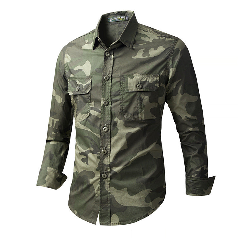 Men's Field Jacket in Camouflage Style Mune Fashion