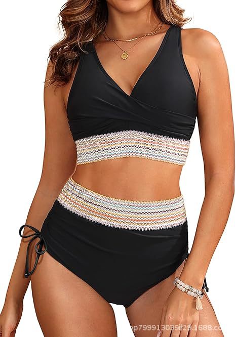 Women's bikini set with wrap top and adjustable waistband Mune Fashion