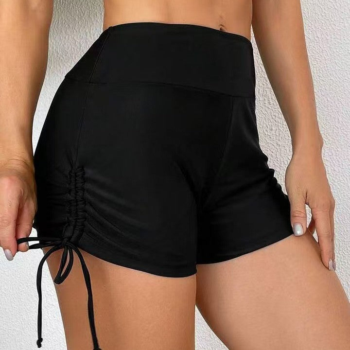 Ladies sporty swim shorts with adjustable side laces Mune Fashion