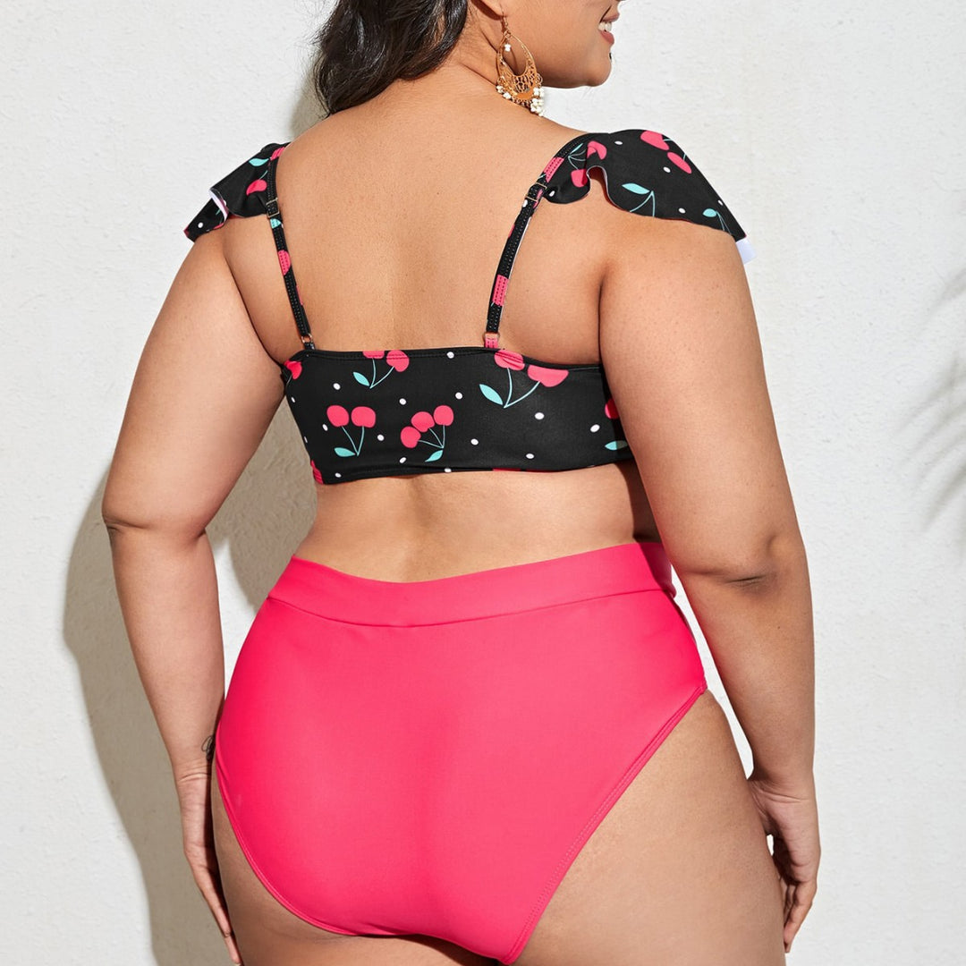 Women Tankini Set with voluminous ruffle details and high-quality cut Mune Fashion