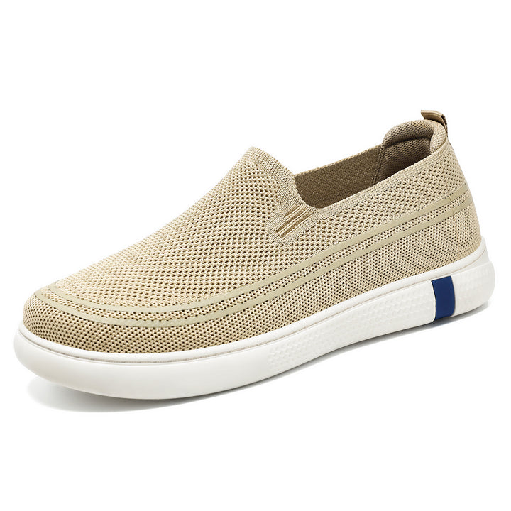 Men's seamless knit slip-on casual sneaker with breathable 3D mesh and shock-absorbing EVA flex sole Mune Fashion