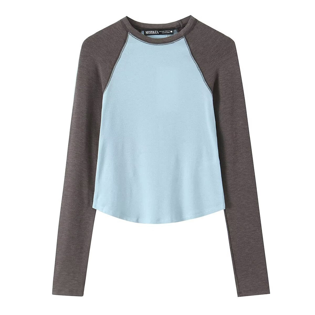 Ladies long sleeve raglan shirt made of soft jersey with a slightly fitted cut Mune Fashion
