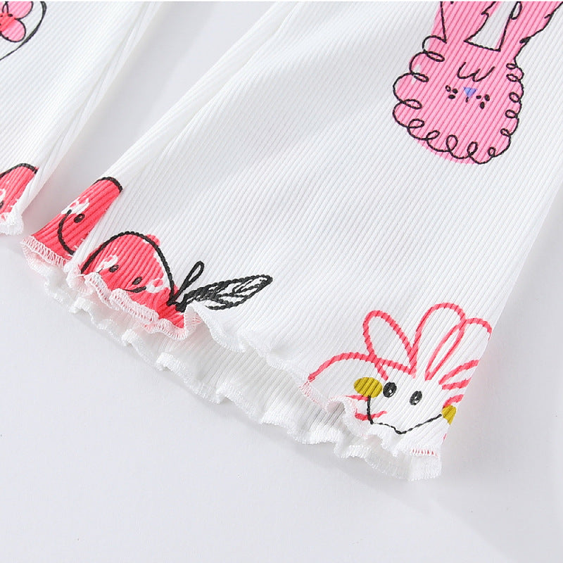 Girls' leggings with colorful, playful pattern Mune Fashion