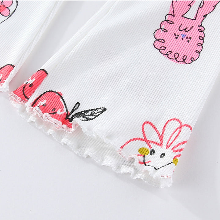 Girls' leggings with colorful, playful pattern Mune Fashion