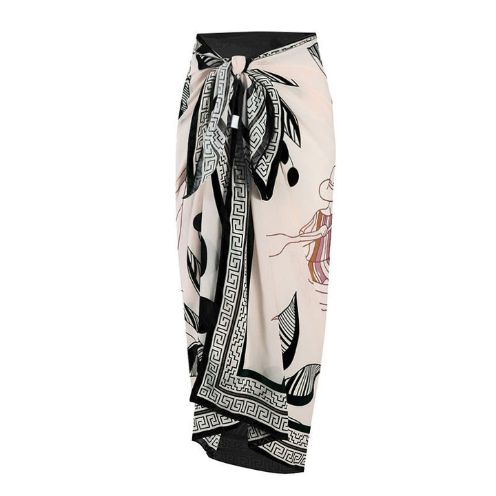 Women's swimsuit with elegant wrap skirt Mune Fashion