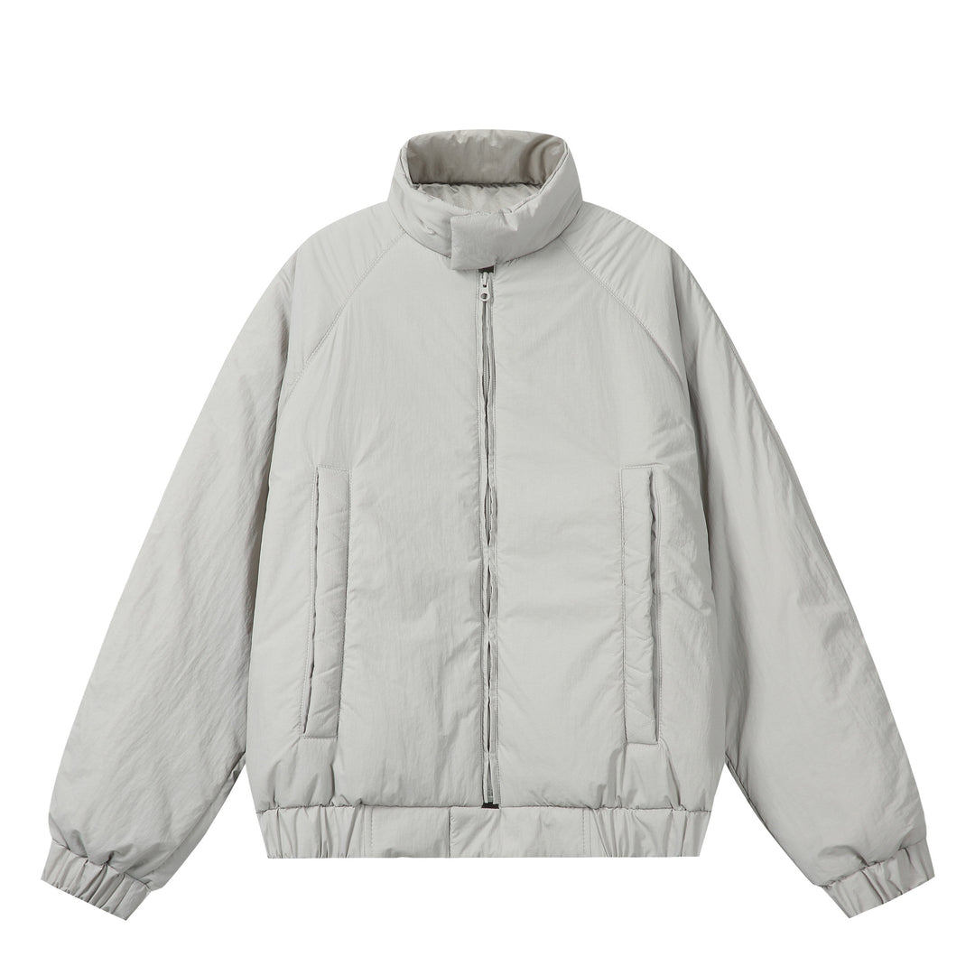 Unisex Boxy-padded Short Jacket with voluminous Funnel Collar Mune Fashion