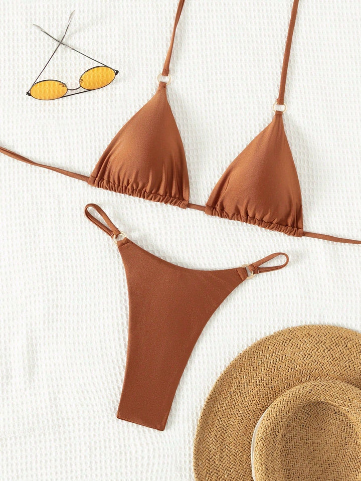 Ladies Triangle Bikini with stylish accents Mune Fashion